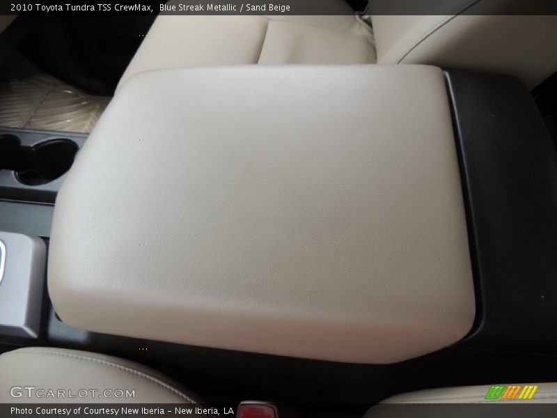 Blue Streak Metallic / Sand Beige 2010 Toyota Tundra TSS CrewMax