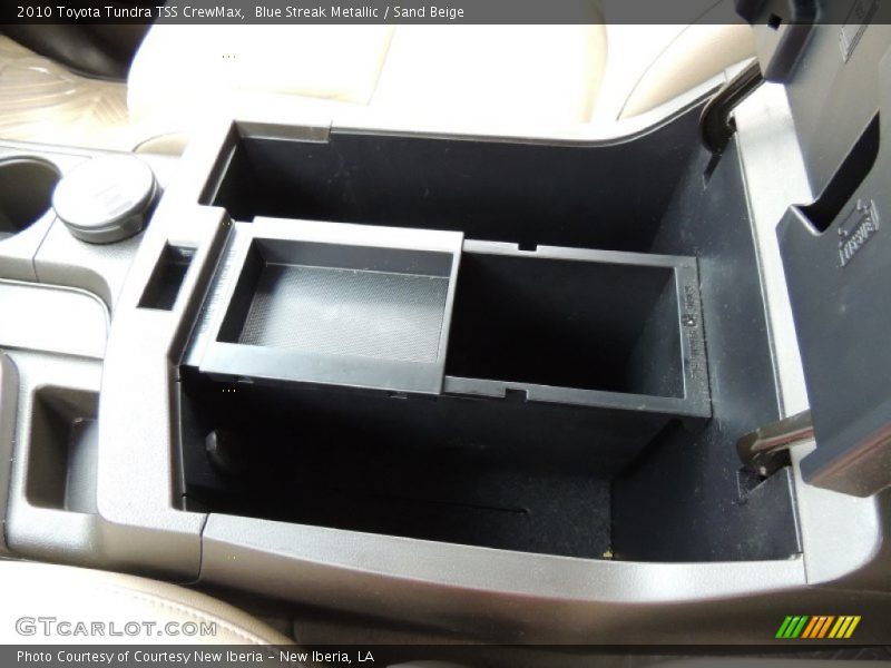 Blue Streak Metallic / Sand Beige 2010 Toyota Tundra TSS CrewMax