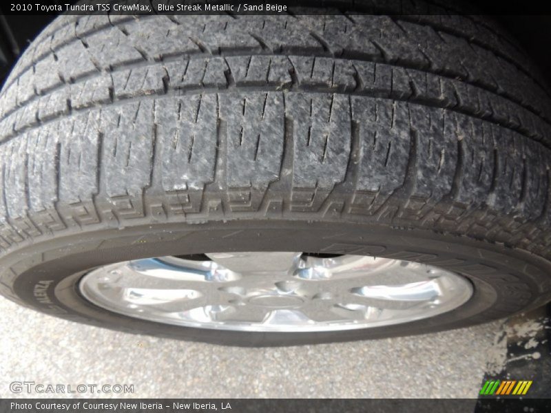 Blue Streak Metallic / Sand Beige 2010 Toyota Tundra TSS CrewMax