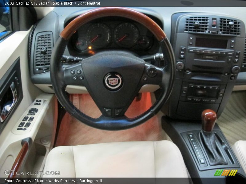 Sable Black / Light Neutral 2003 Cadillac CTS Sedan