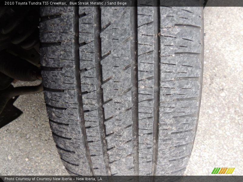 Blue Streak Metallic / Sand Beige 2010 Toyota Tundra TSS CrewMax