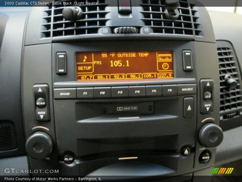 Sable Black / Light Neutral 2003 Cadillac CTS Sedan