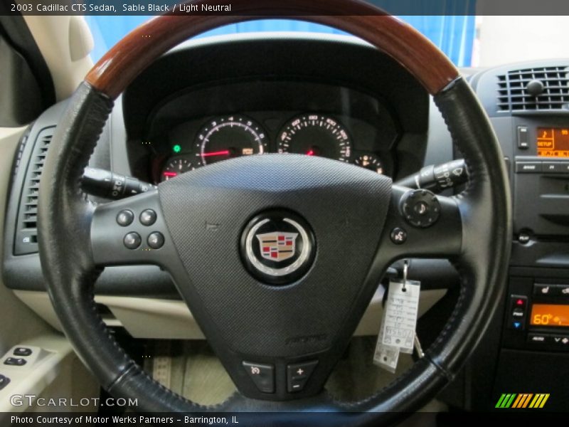 Sable Black / Light Neutral 2003 Cadillac CTS Sedan