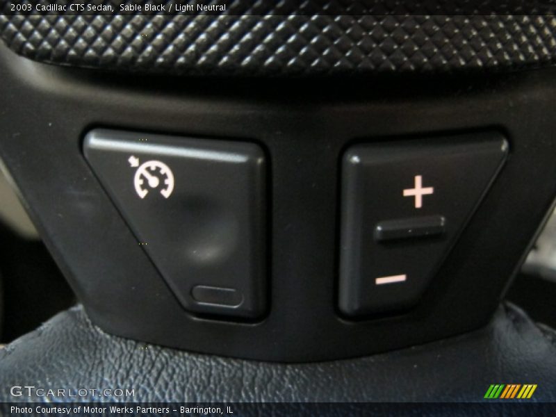 Sable Black / Light Neutral 2003 Cadillac CTS Sedan