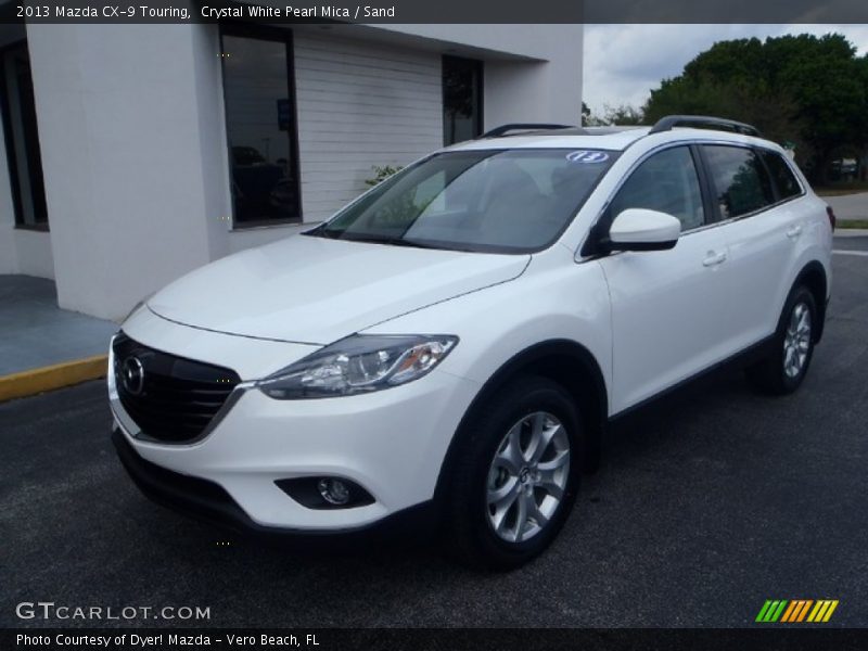 Crystal White Pearl Mica / Sand 2013 Mazda CX-9 Touring