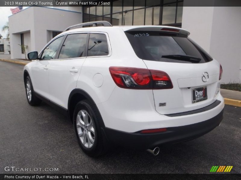 Crystal White Pearl Mica / Sand 2013 Mazda CX-9 Touring