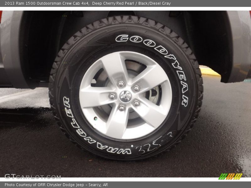Deep Cherry Red Pearl / Black/Diesel Gray 2013 Ram 1500 Outdoorsman Crew Cab 4x4