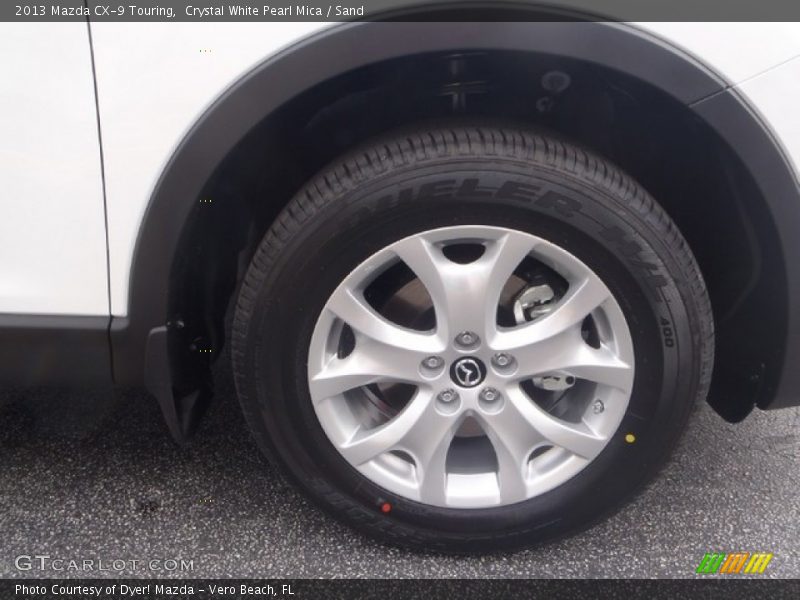 Crystal White Pearl Mica / Sand 2013 Mazda CX-9 Touring