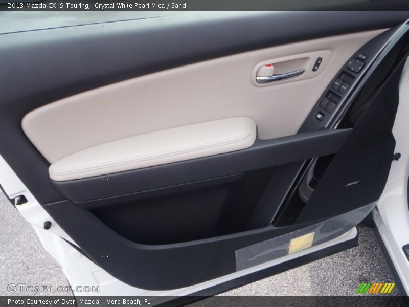 Crystal White Pearl Mica / Sand 2013 Mazda CX-9 Touring