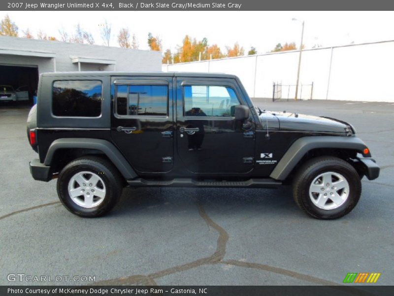 Black / Dark Slate Gray/Medium Slate Gray 2007 Jeep Wrangler Unlimited X 4x4