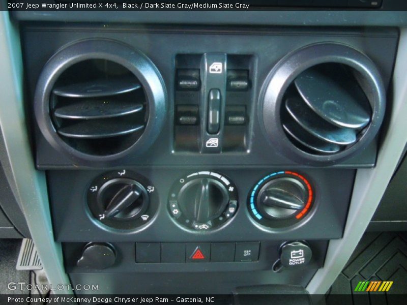 Black / Dark Slate Gray/Medium Slate Gray 2007 Jeep Wrangler Unlimited X 4x4