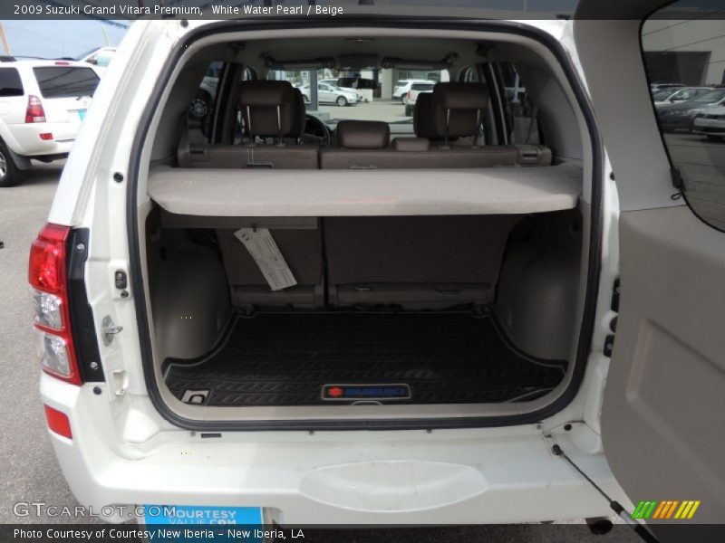 White Water Pearl / Beige 2009 Suzuki Grand Vitara Premium