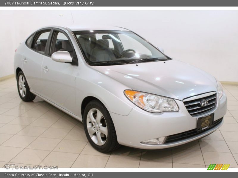 Quicksilver / Gray 2007 Hyundai Elantra SE Sedan