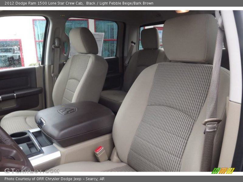 Black / Light Pebble Beige/Bark Brown 2012 Dodge Ram 1500 Lone Star Crew Cab