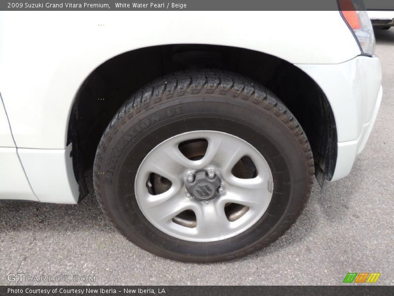 White Water Pearl / Beige 2009 Suzuki Grand Vitara Premium