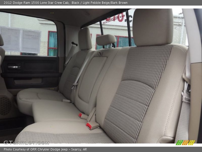 Black / Light Pebble Beige/Bark Brown 2012 Dodge Ram 1500 Lone Star Crew Cab
