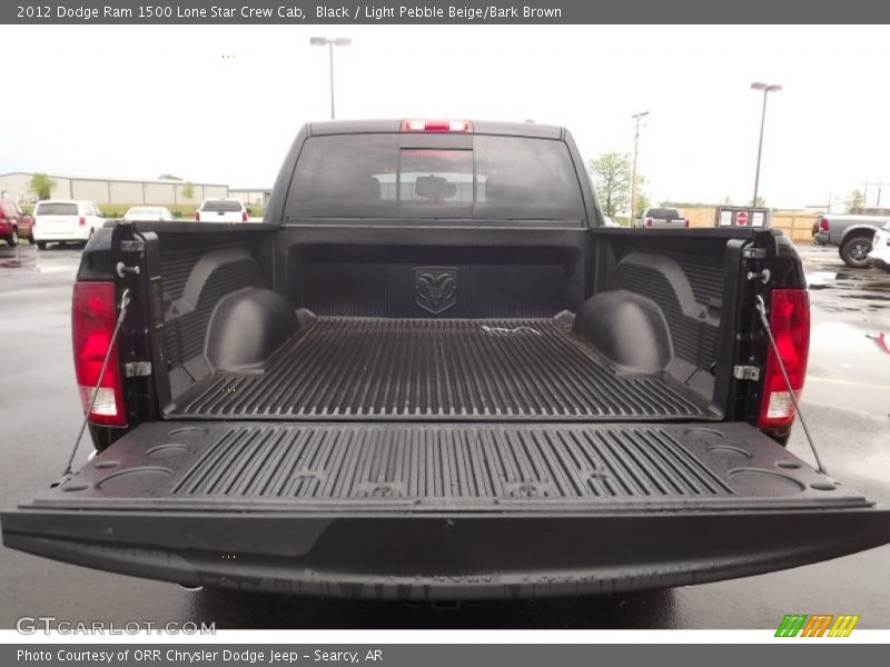 Black / Light Pebble Beige/Bark Brown 2012 Dodge Ram 1500 Lone Star Crew Cab