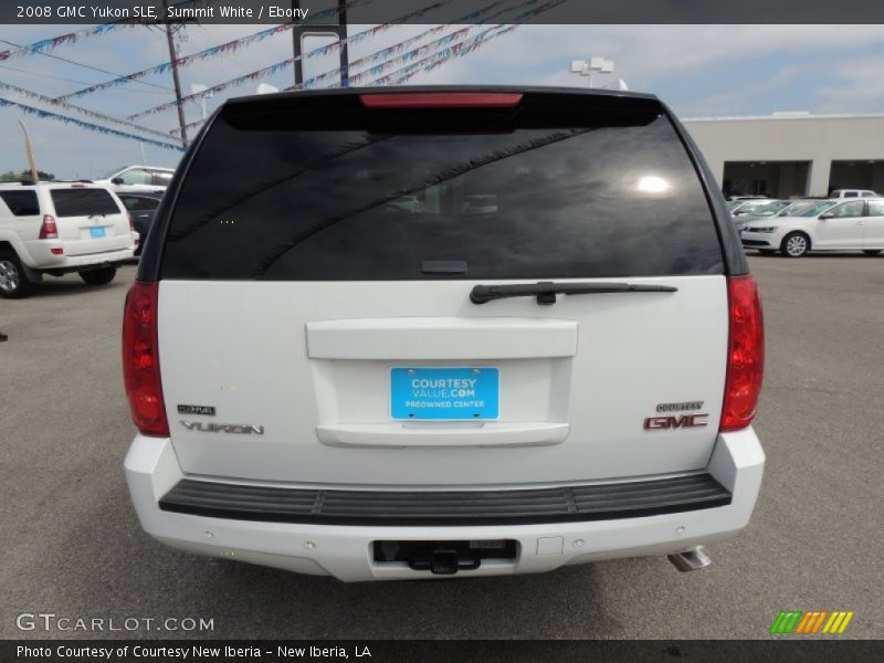 Summit White / Ebony 2008 GMC Yukon SLE