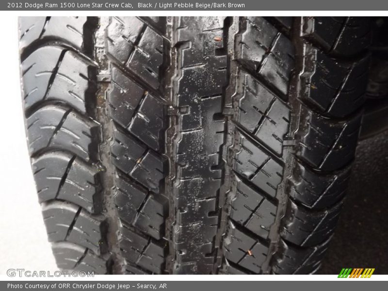 Black / Light Pebble Beige/Bark Brown 2012 Dodge Ram 1500 Lone Star Crew Cab