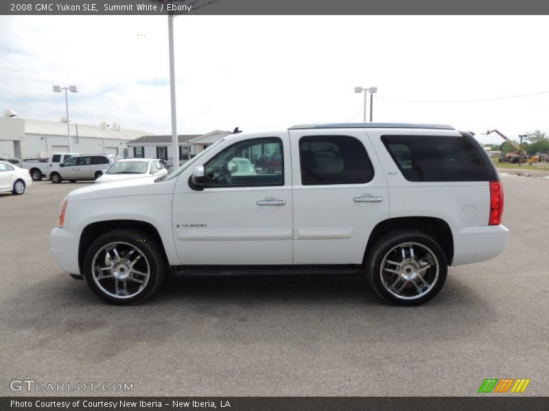 Summit White / Ebony 2008 GMC Yukon SLE