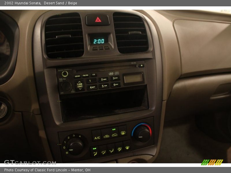 Desert Sand / Beige 2002 Hyundai Sonata