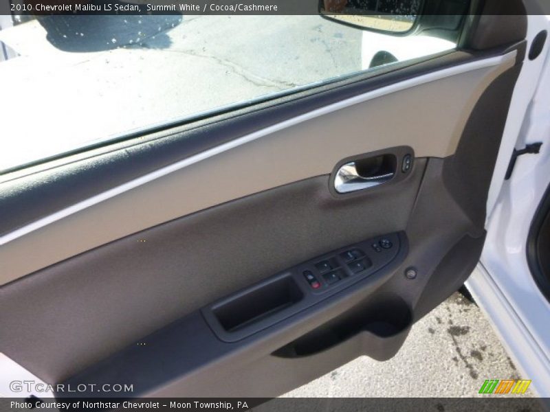 Summit White / Cocoa/Cashmere 2010 Chevrolet Malibu LS Sedan