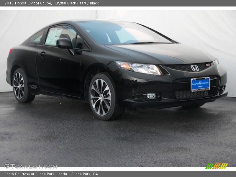 Crystal Black Pearl / Black 2013 Honda Civic Si Coupe