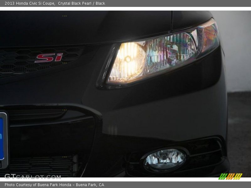 Crystal Black Pearl / Black 2013 Honda Civic Si Coupe