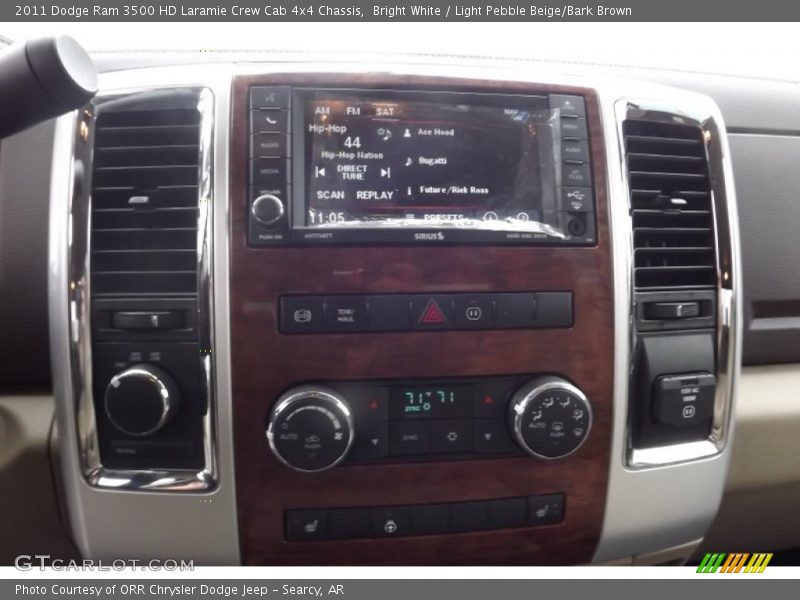 Bright White / Light Pebble Beige/Bark Brown 2011 Dodge Ram 3500 HD Laramie Crew Cab 4x4 Chassis