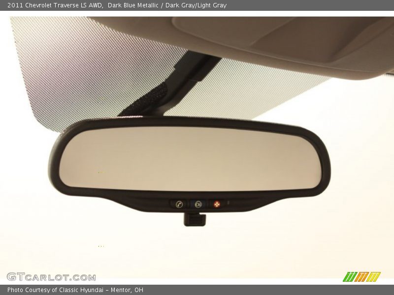 Dark Blue Metallic / Dark Gray/Light Gray 2011 Chevrolet Traverse LS AWD