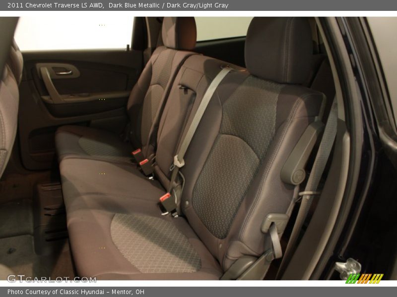 Dark Blue Metallic / Dark Gray/Light Gray 2011 Chevrolet Traverse LS AWD