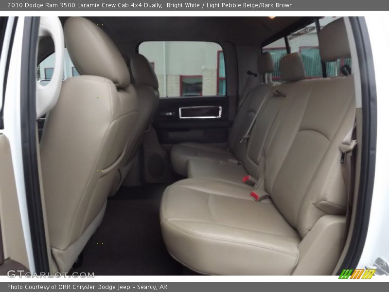 Bright White / Light Pebble Beige/Bark Brown 2010 Dodge Ram 3500 Laramie Crew Cab 4x4 Dually