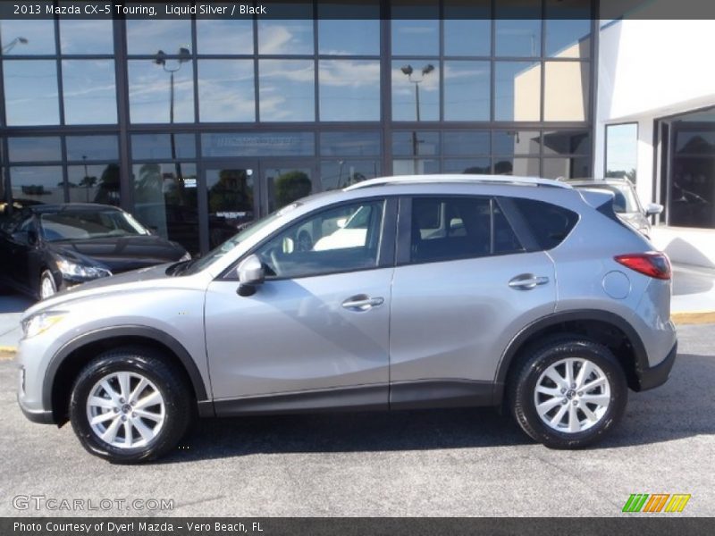 Liquid Silver / Black 2013 Mazda CX-5 Touring