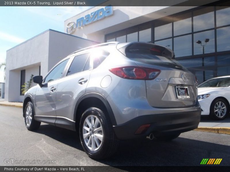 Liquid Silver / Black 2013 Mazda CX-5 Touring