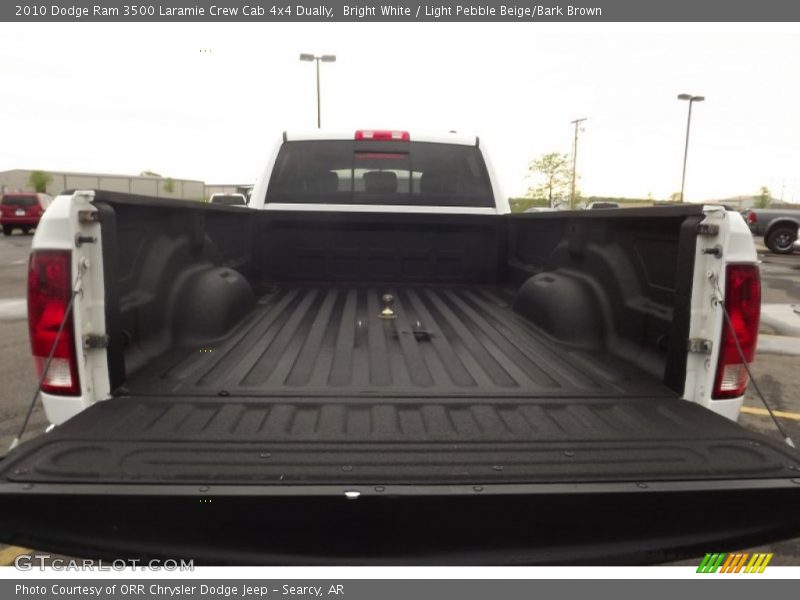 Bright White / Light Pebble Beige/Bark Brown 2010 Dodge Ram 3500 Laramie Crew Cab 4x4 Dually