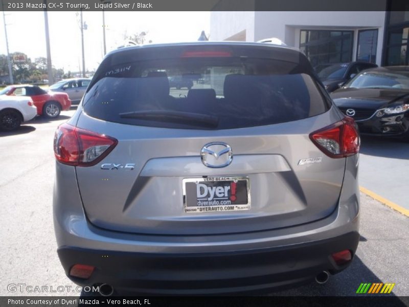Liquid Silver / Black 2013 Mazda CX-5 Touring
