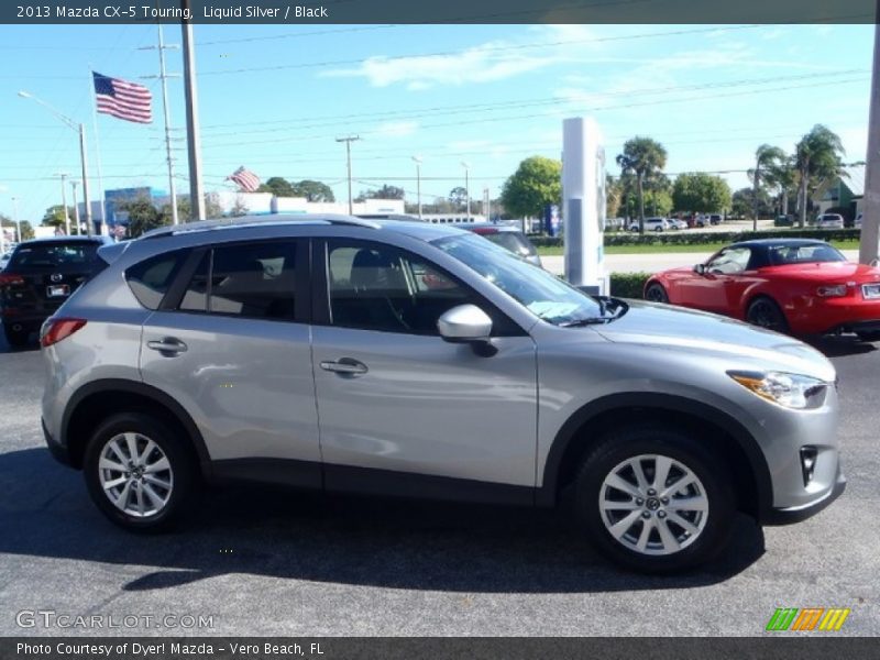 Liquid Silver / Black 2013 Mazda CX-5 Touring