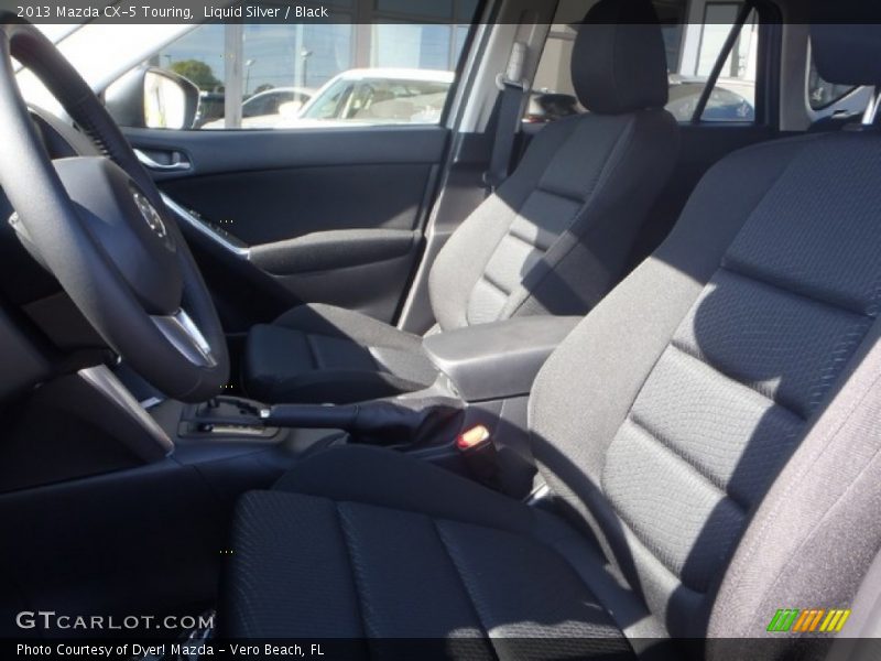 Liquid Silver / Black 2013 Mazda CX-5 Touring