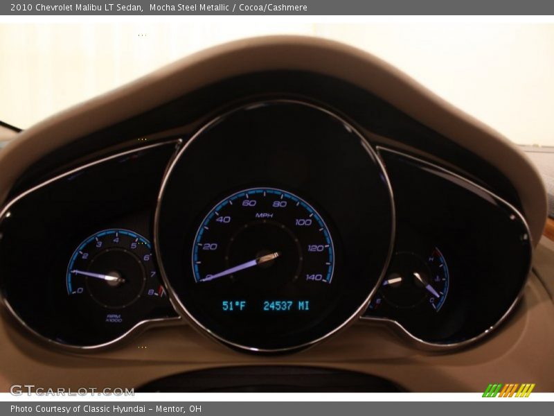 Mocha Steel Metallic / Cocoa/Cashmere 2010 Chevrolet Malibu LT Sedan