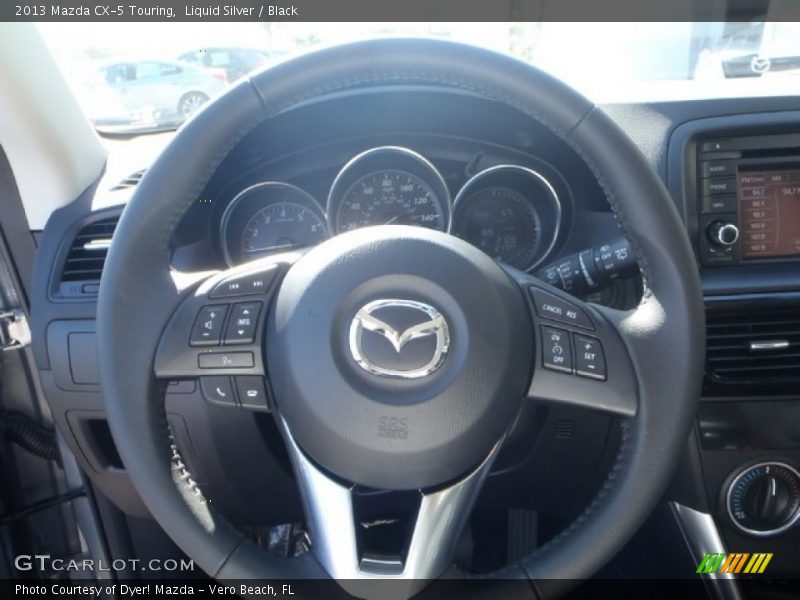 Liquid Silver / Black 2013 Mazda CX-5 Touring