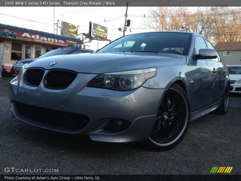 Titanium Grey Metallic / Black 2005 BMW 5 Series 545i Sedan