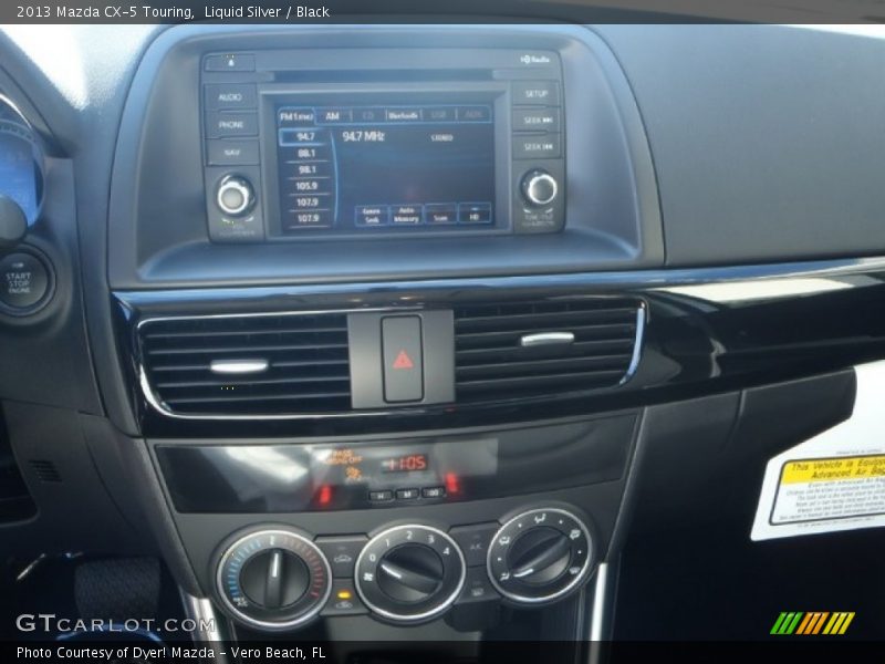 Liquid Silver / Black 2013 Mazda CX-5 Touring