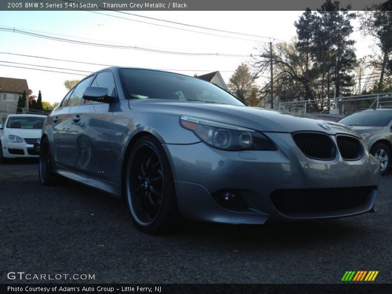 Titanium Grey Metallic / Black 2005 BMW 5 Series 545i Sedan
