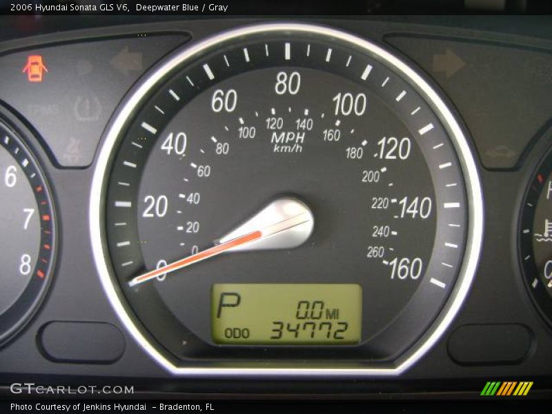 Deepwater Blue / Gray 2006 Hyundai Sonata GLS V6