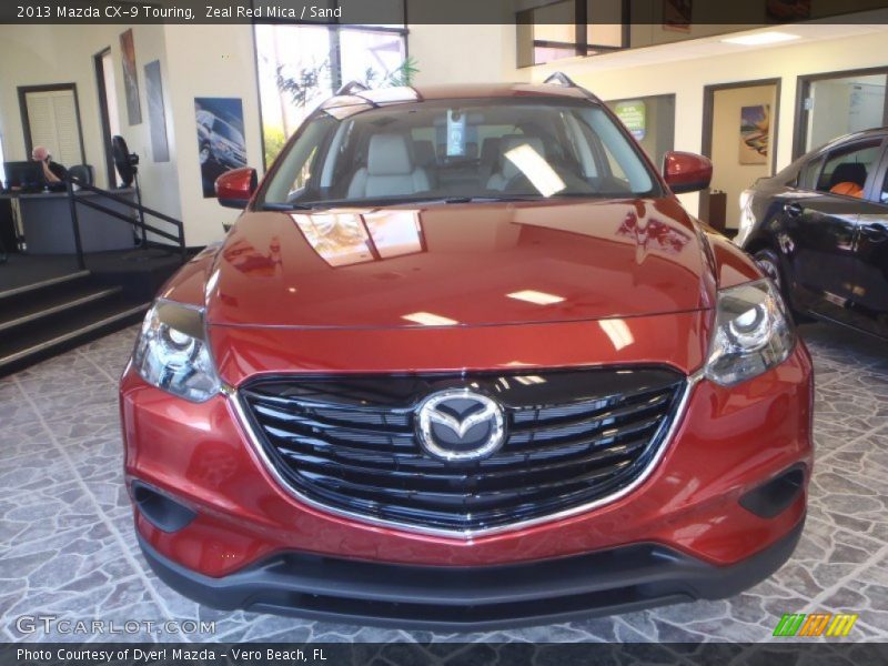 Zeal Red Mica / Sand 2013 Mazda CX-9 Touring