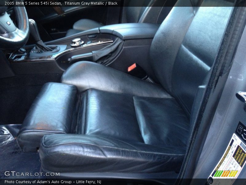 Titanium Grey Metallic / Black 2005 BMW 5 Series 545i Sedan