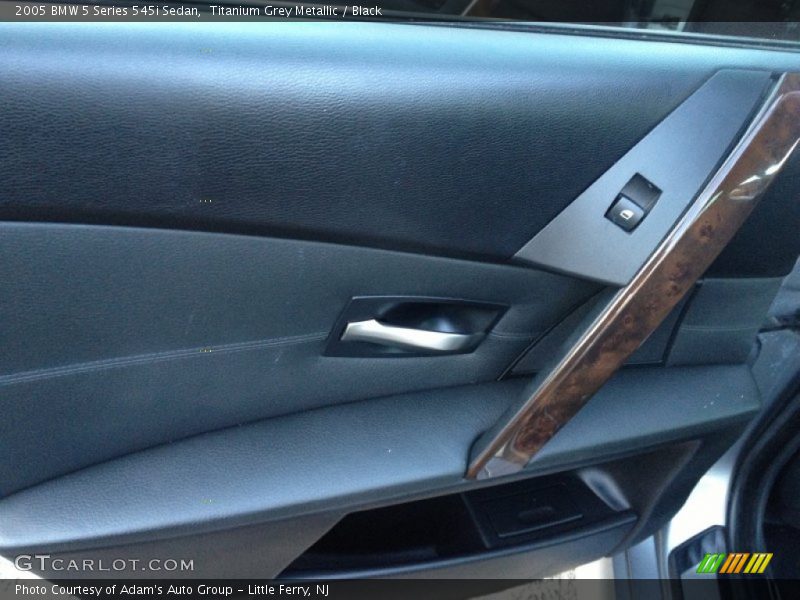 Titanium Grey Metallic / Black 2005 BMW 5 Series 545i Sedan