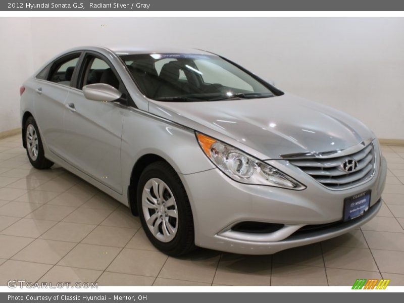 Radiant Silver / Gray 2012 Hyundai Sonata GLS