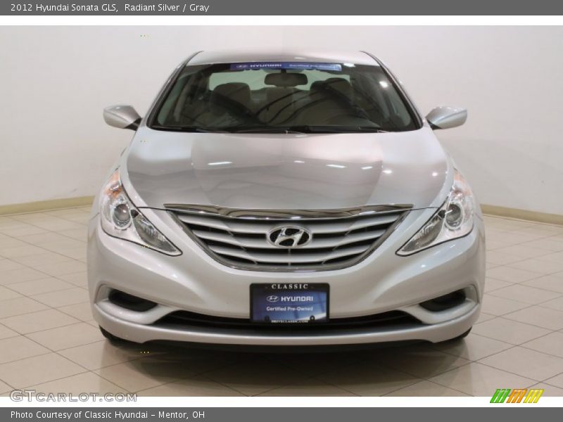Radiant Silver / Gray 2012 Hyundai Sonata GLS