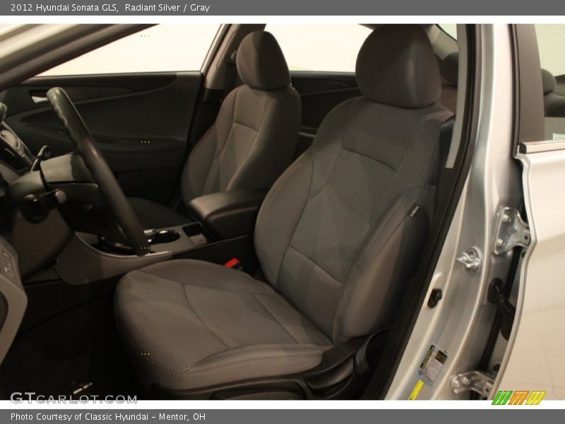 Radiant Silver / Gray 2012 Hyundai Sonata GLS